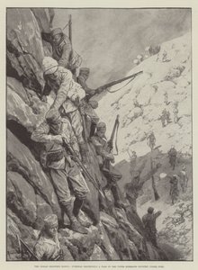 The Indian Frontier Rising, Gurkhas ned ad et pas i det øvre Mohmand-land under beskydning